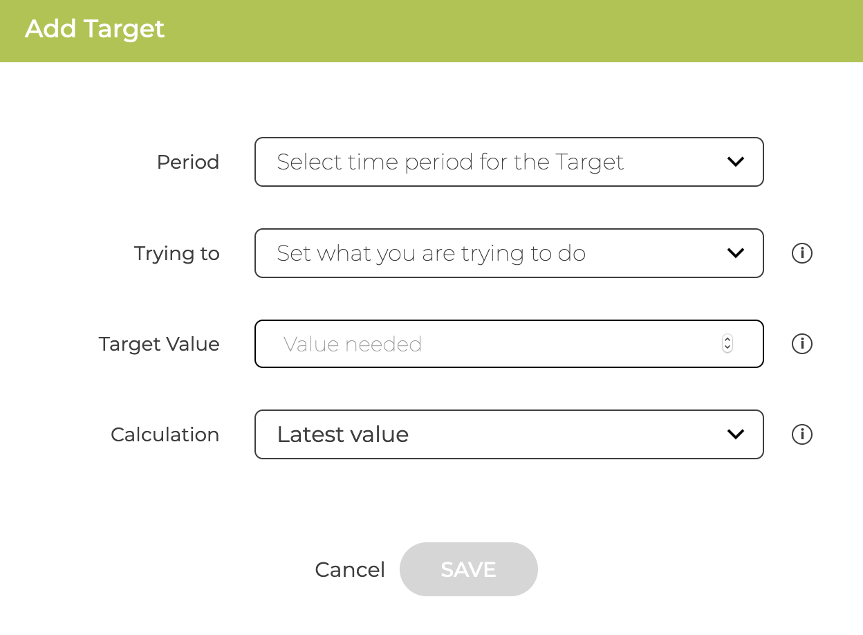 Creating your first KPI Targets ZOKRI